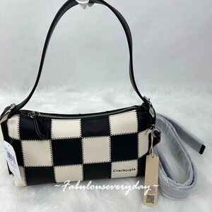 Coach Alter/Ego Small Slouchy Shoulder Bag In Checkerboard Leather CAO22 NWT